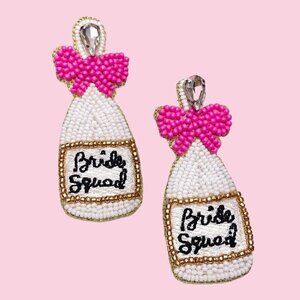Bride Squad Bottle Earrings